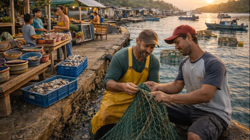 A diversificação de atividades ajuda a fortalecer comunidades pesqueiras e reduzir riscos econômicos, destaca Joel Alves.