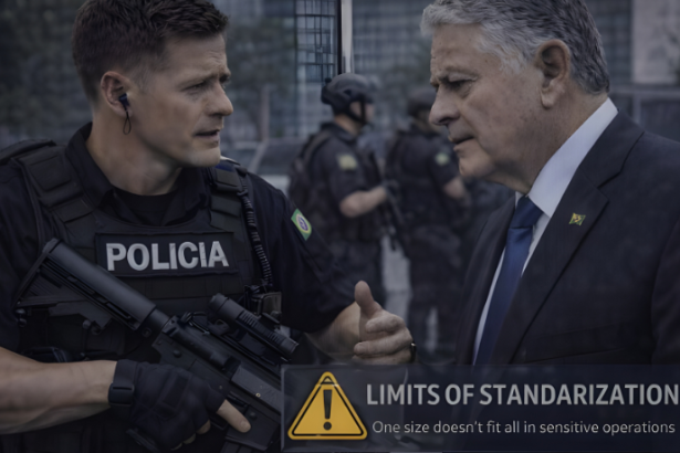 Ernesto Kenji Igarashi explica os limites da padronização em operações sensíveis de segurança.